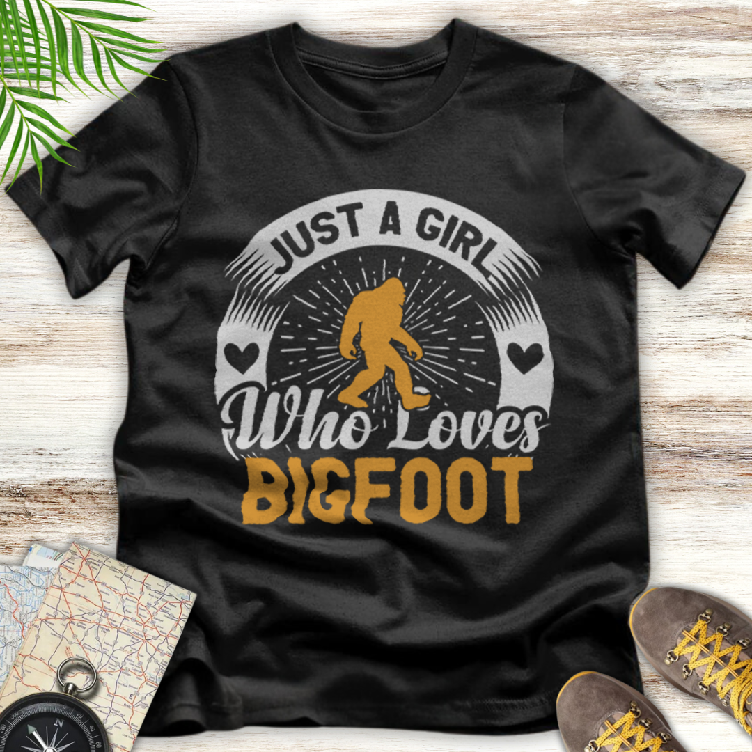 Girl Loves Bigfoot T-Shirt