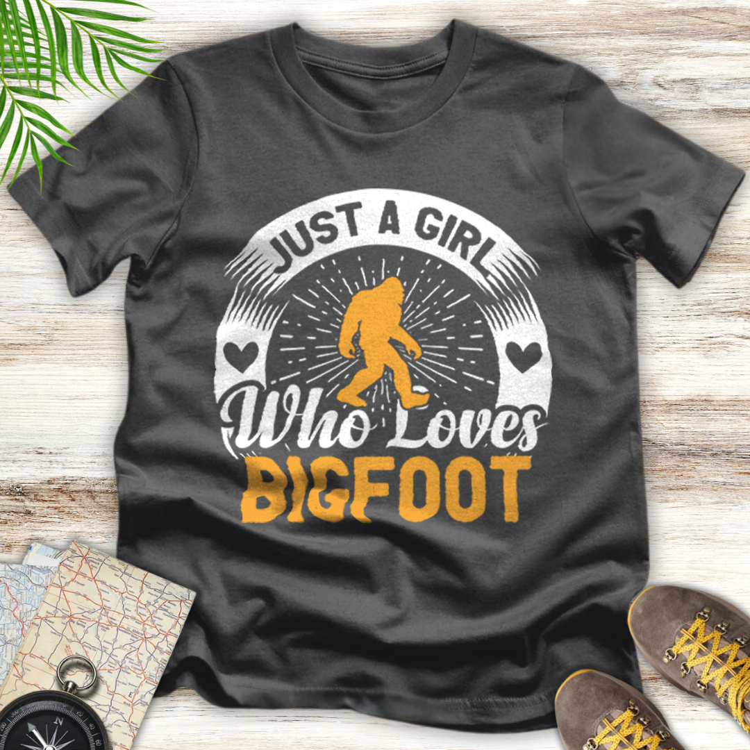 Girl Loves Bigfoot T-Shirt