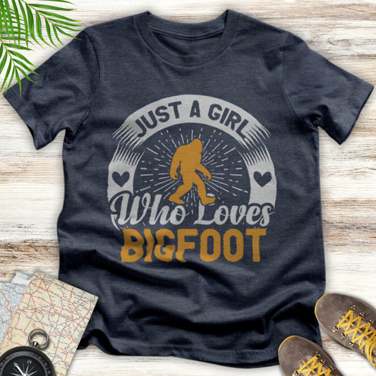 Girl Loves Bigfoot T-Shirt