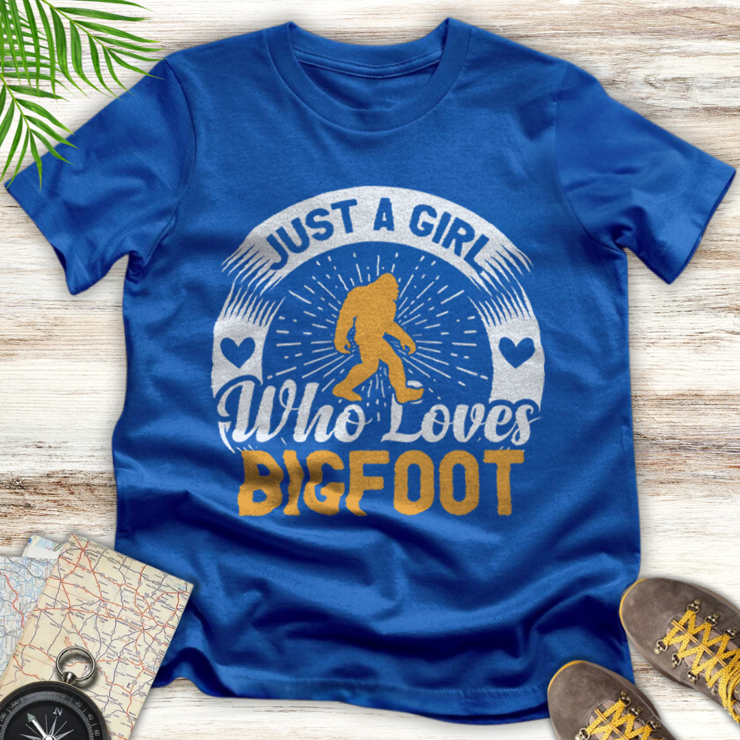 Girl Loves Bigfoot T-Shirt