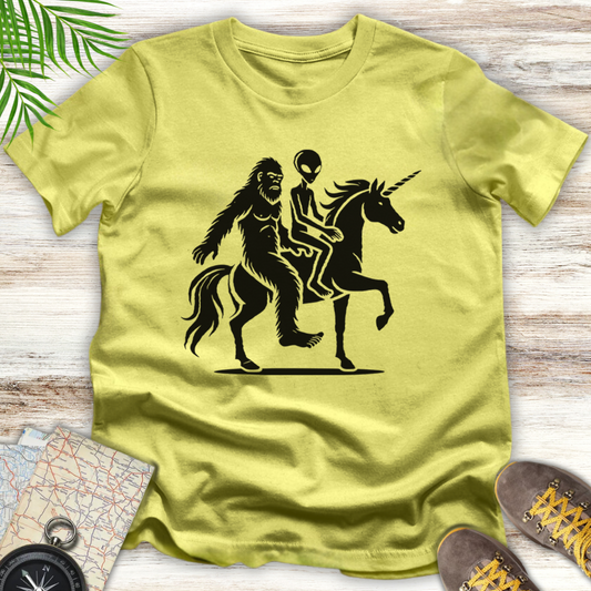 Bigfoot Alien Unicorn T-Shirt