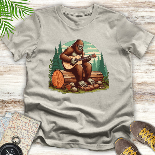 Bigfoot Playing Guitar T-Shirt