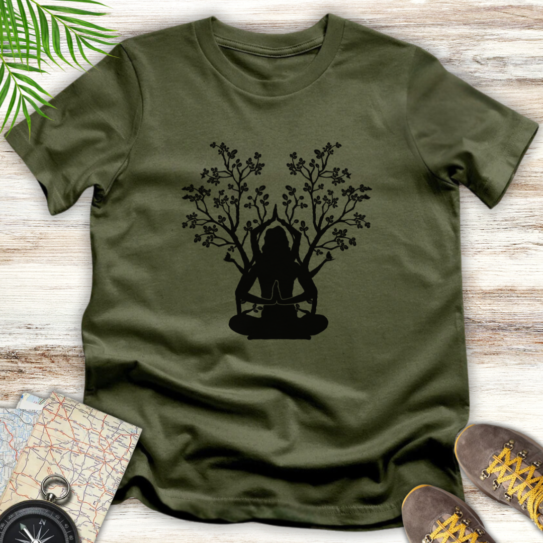 Meditation Tree Girl T-Shirt